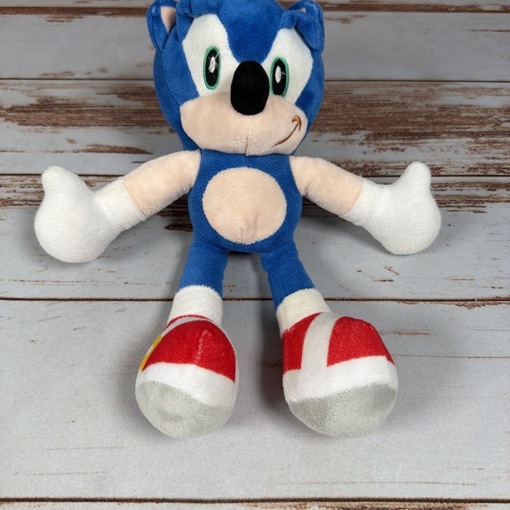 Vintage Jazwares SEGA Sonic the Hedgehog 10" Plush Stuffed Animal Figure Toy
